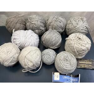 Lot Of 11 Balls Yarn Berroco Ultra Alpaca 4209 Cascade 220 Heathers 8011 Others